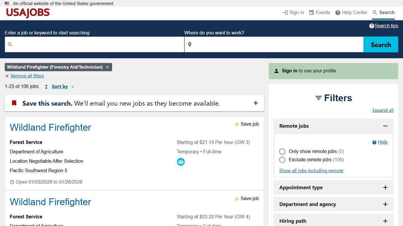 USAJOBS - Search