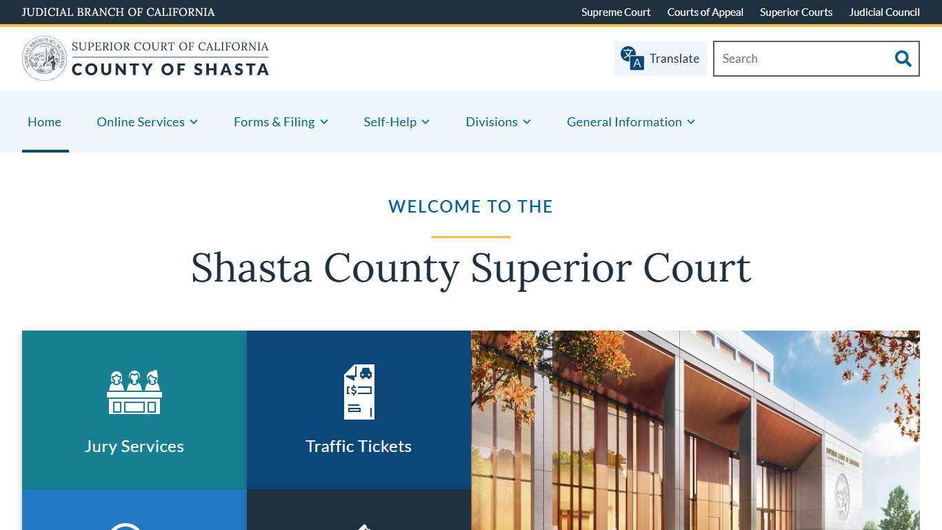 Home | Superior Court of California | County of Shasta
